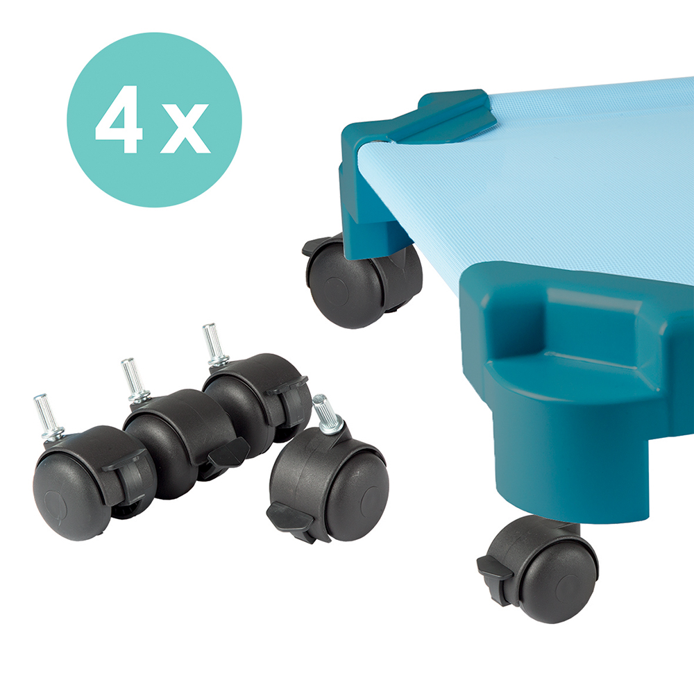 [SA86200ZZZZ-01] Lot de 4 roulettes pour couchette ÉVOLUTION