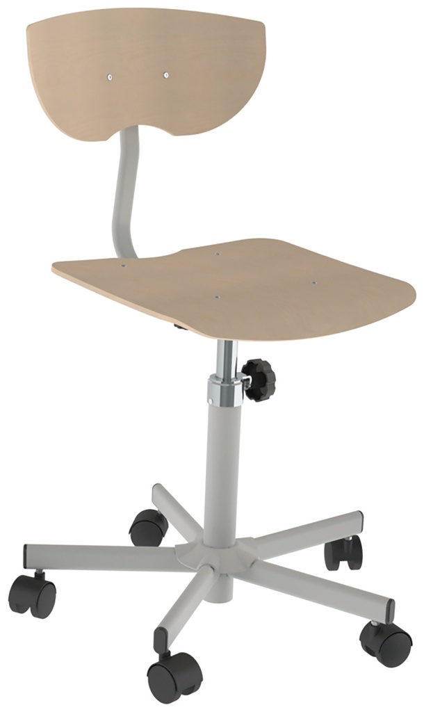 [SB11026ZZEP] Siège PAGALY HR mobile assise Blueprotech® piètement époxy - H43 à 61 cm