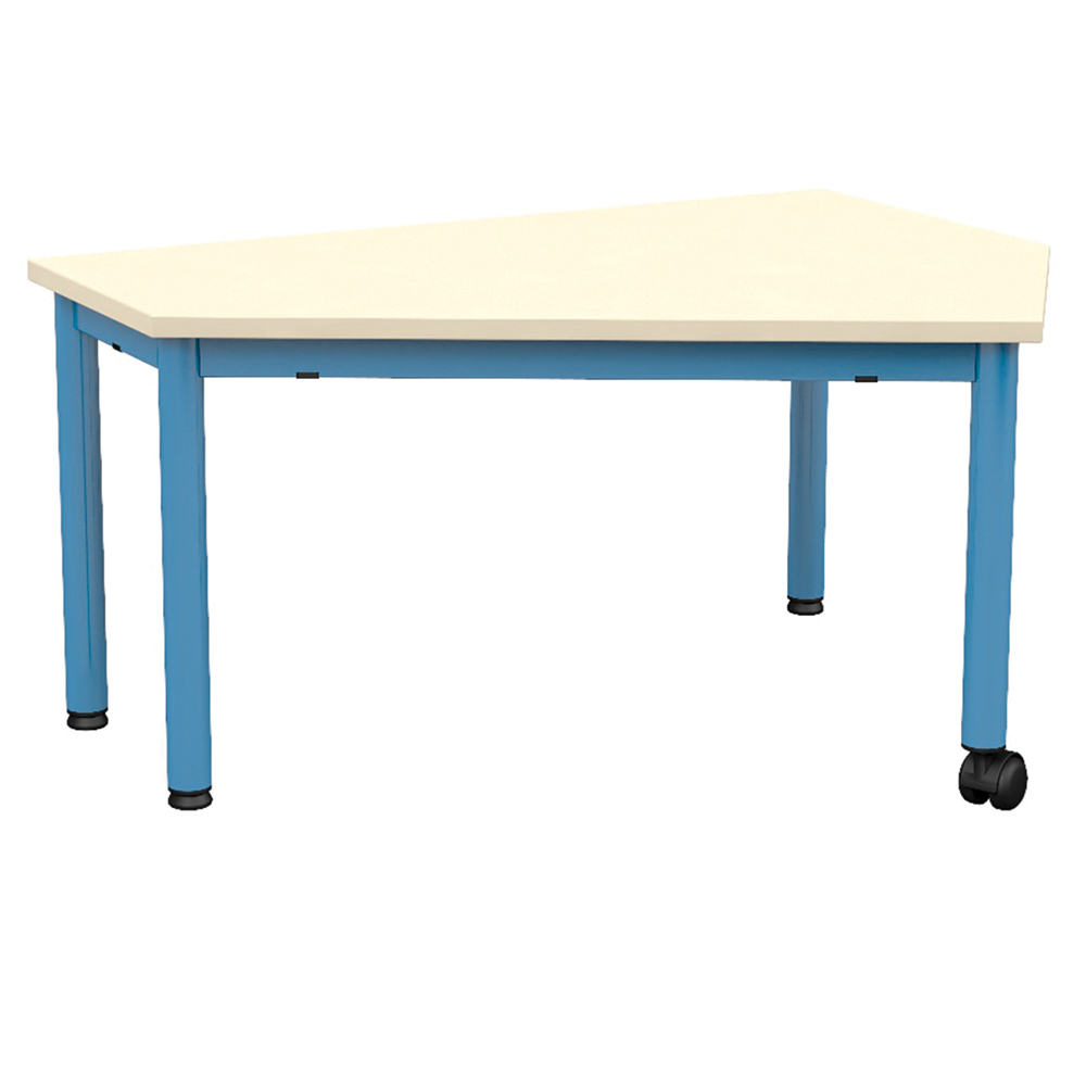 Table VERSATI plateau ép.21 mm stratifié chant ABS piètement époxy - 90x69 cm - T1