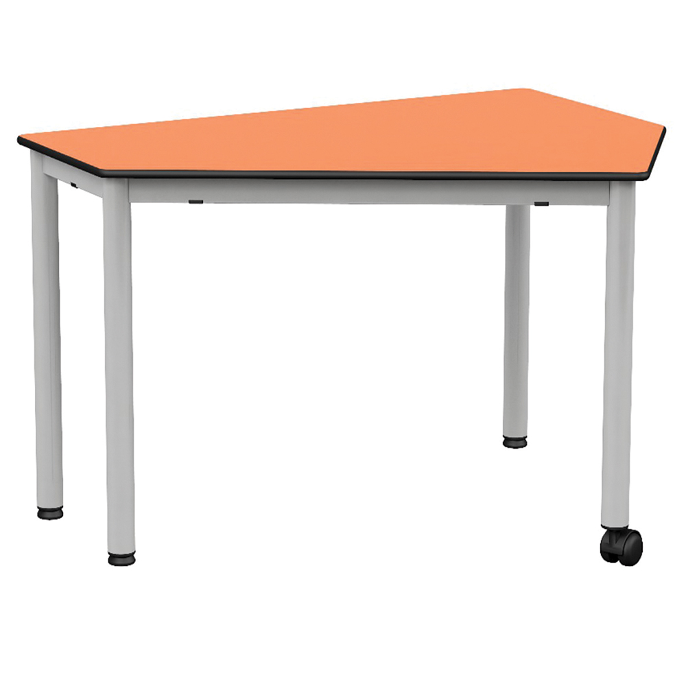 [SB26583ZZEP] Table VERSATI plateau ép.13 mm stratifié compact chant âme noire piètement époxy - 90x69 cm -  T3