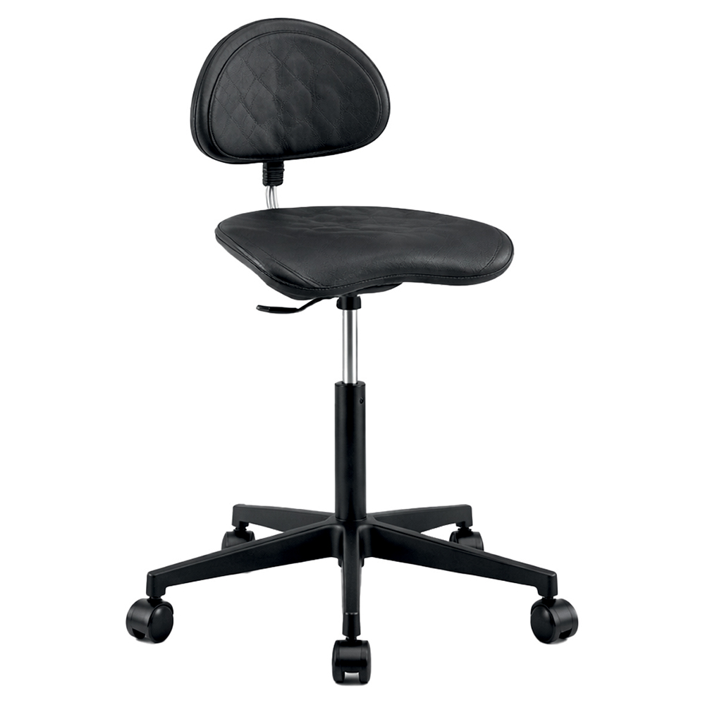 [SB95500ZZZZ-01] Siège TRACTOR mobile assise et dossier polyuréthane piètement Nylon - H46 à 59 cm