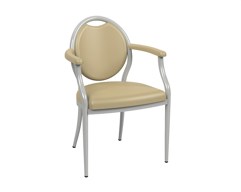 [MO-265L2PM] Bridge 260 assise dossier prise de main et accoudoir tissu enduit piètement alu époxy - T6