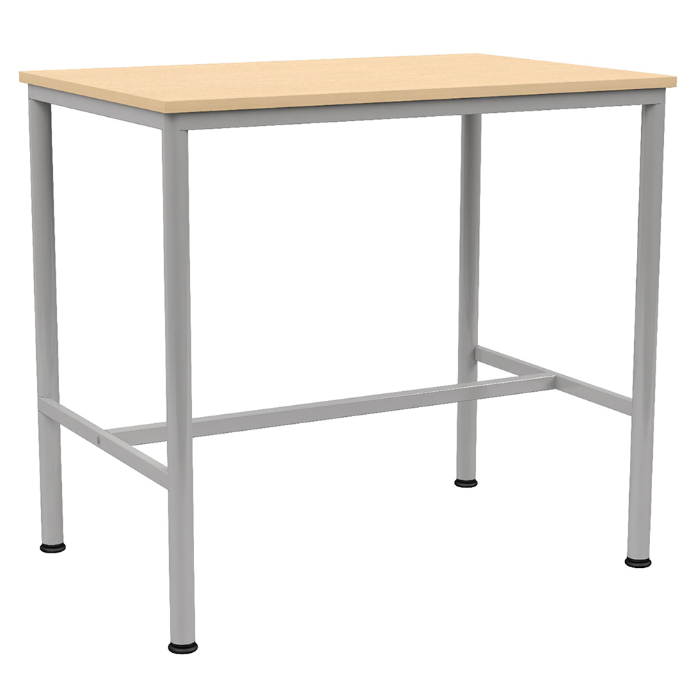 Mange-debout BEST 3800 plateau ép.24 mm stratifié chant ABS piètement époxy - 120x80cm - H110 cm