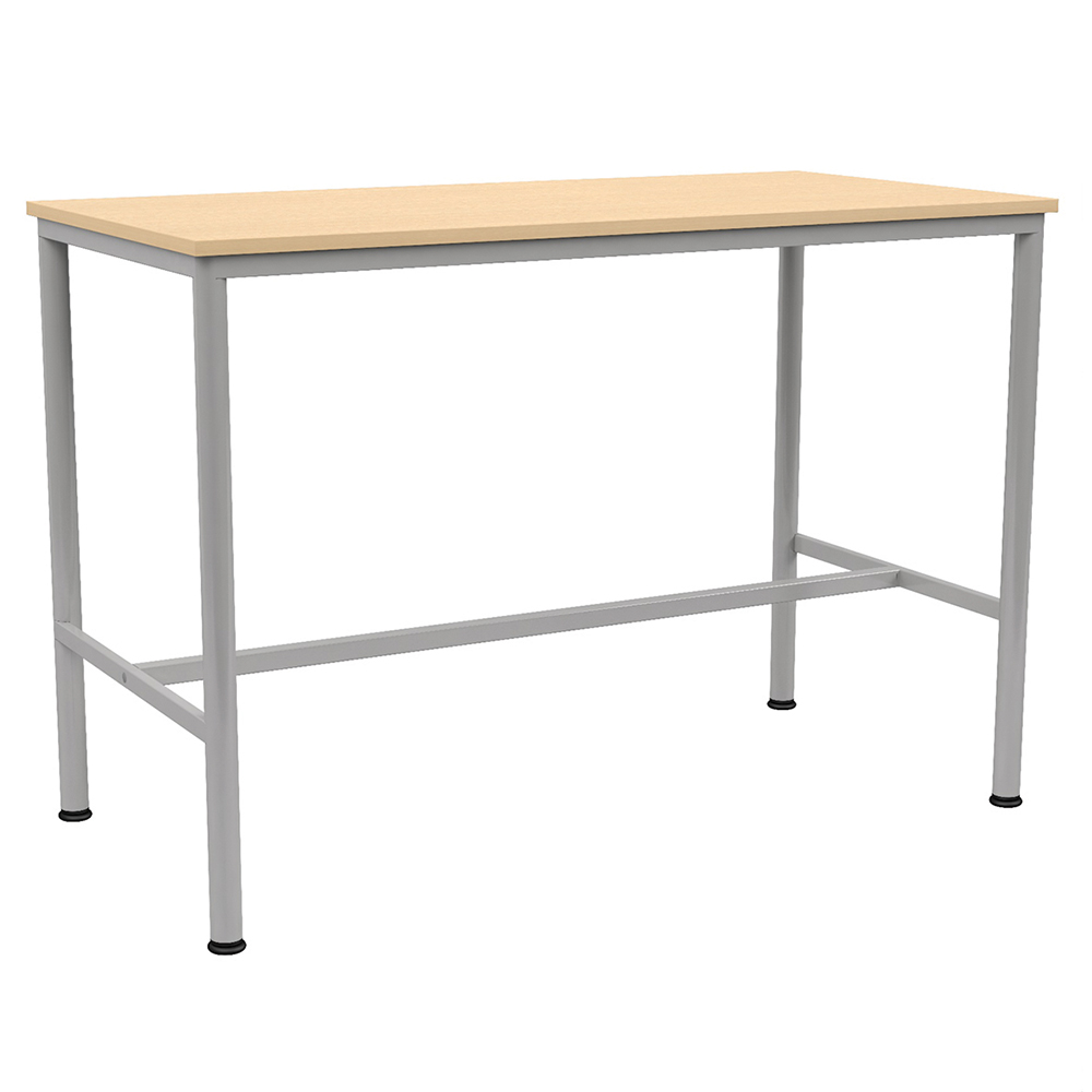 Mange-debout BEST 3800 plateau ép.24 mm stratifié chant ABS piètement époxy - 160x80cm - H110 cm