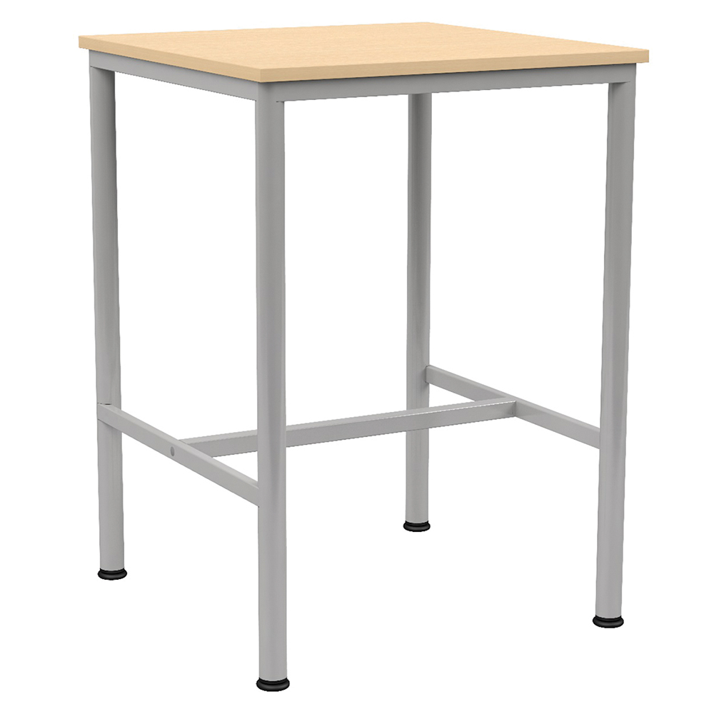 Mange-debout BEST 3800 plateau ép.24 mm stratifié chant ABS piètement époxy - 80x80cm - H110 cm