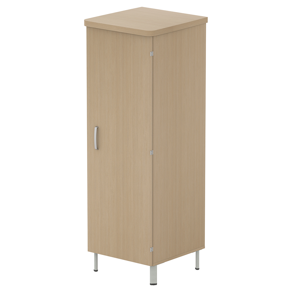 [MO-40020741] Armoire DANAÉ SIGNATURE 1 porte 1/2 penderie/lingerie méla. pièt. époxy - L63xP65xH180 cm - Gris 9006