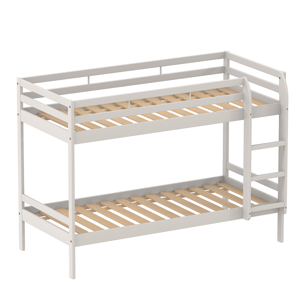 [MO-50013440] Lit superposé VERCORS II bois sommier à lattes rigides - 80x190 cm