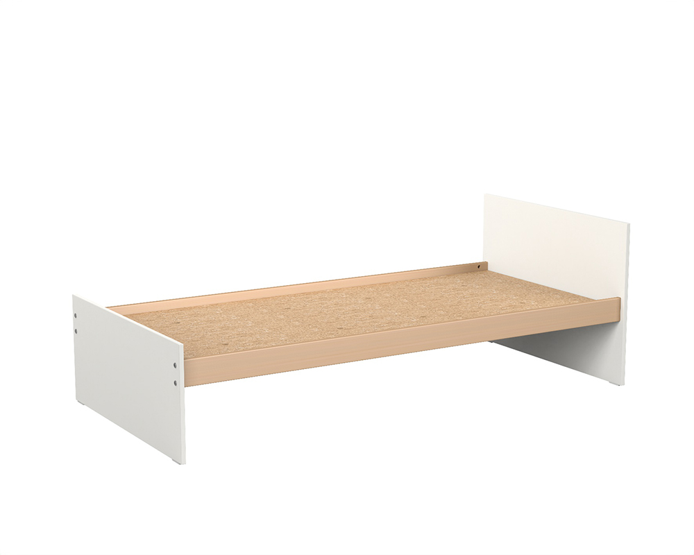 [MO-50310830] Lit TERRA mélaminé sommier aggloméré H34 cm - 80x200 cm