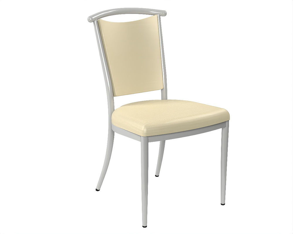 [MO-551] Chaise 550 assise et dossier tissu enduit piètement aluminium époxy - T6