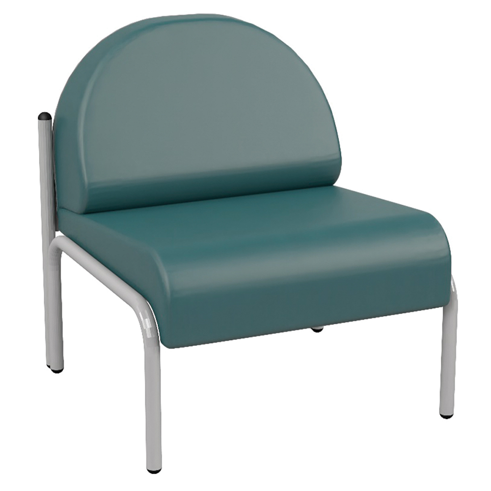 [MO-821L2] Chauffeuse 820 assise et dossier tissu enduit piètement époxy - L68xP68xH84,5 cm