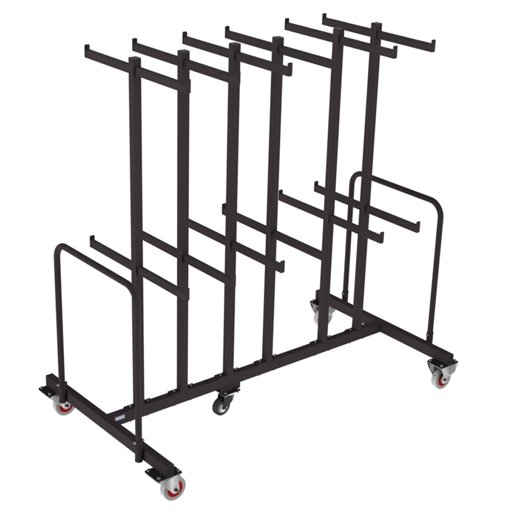 [MO-CH284T] Chariot de transport pour 84 chaises TOURAINE - L198xP90xH174 cm - Noir RAL 9005