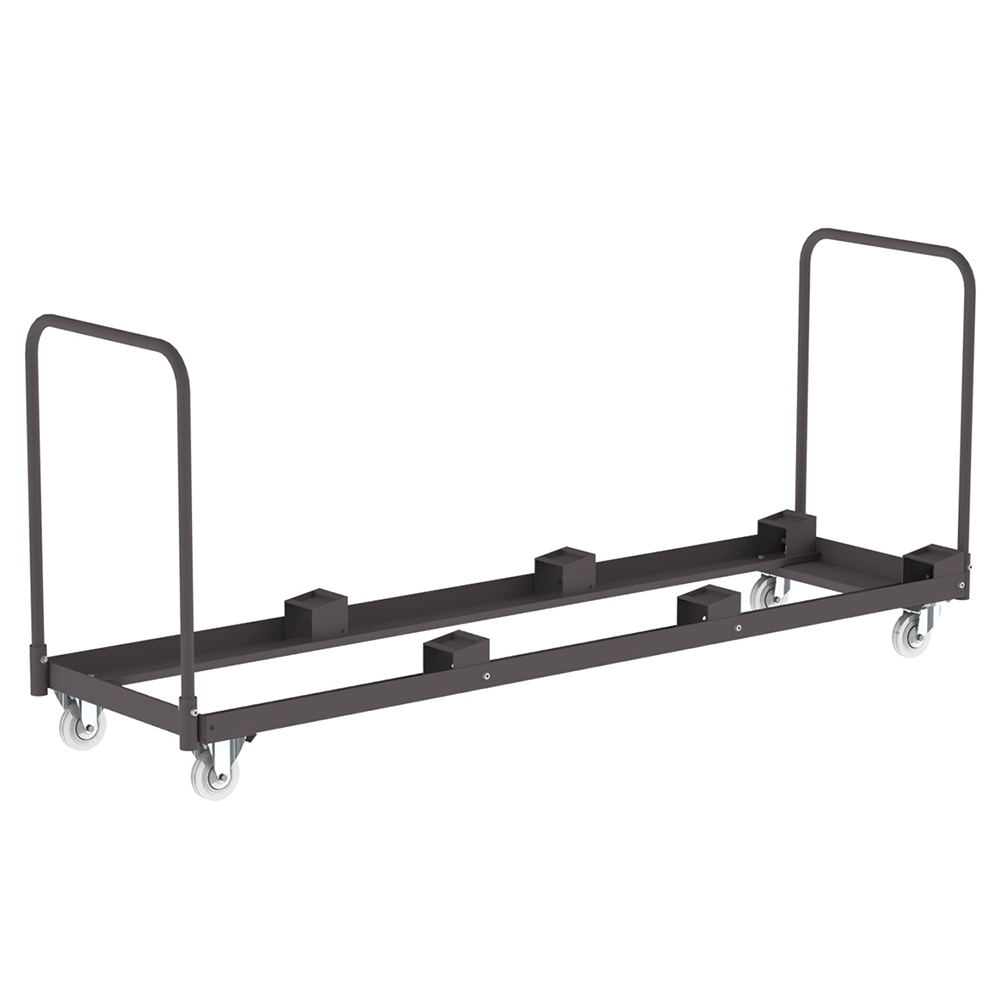 [MO-CH531] Chariot de transport pour 3 piles de 10 chaises empilées 530/540 - L208xP58xH89 cm - Noir RAL 9005