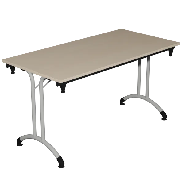 Table pliante PLUME, ép.20 mm stratifié chant ABS piètement époxy