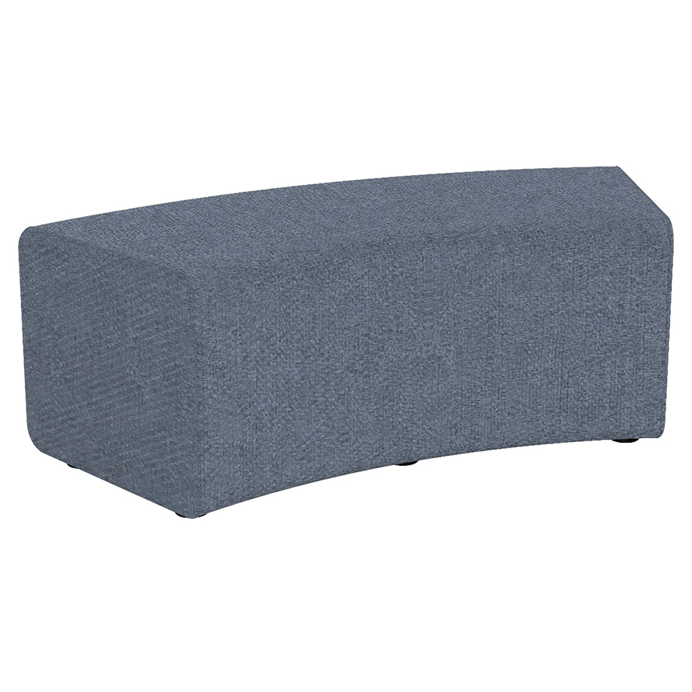 [MO-DFB000080] Pouf RAMY 2 places concave/convexe tissu STEP MELANGE - L127xP61xH46 cm