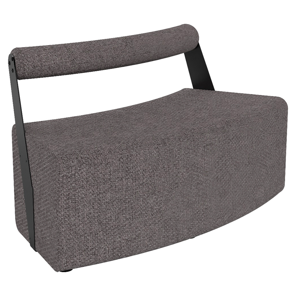 [MO-DFB000082] Banquette RAMY 2 places convexe tissu STEP MELANGE - L128xP61xH75 cm