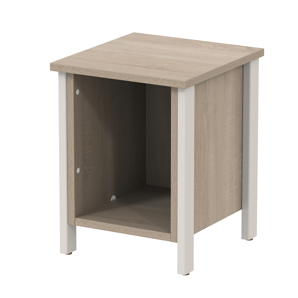 [MO-DLC000067] Chevet VERCORS II mélaminé piètement bois - L36,5xP39xH47,7 cm