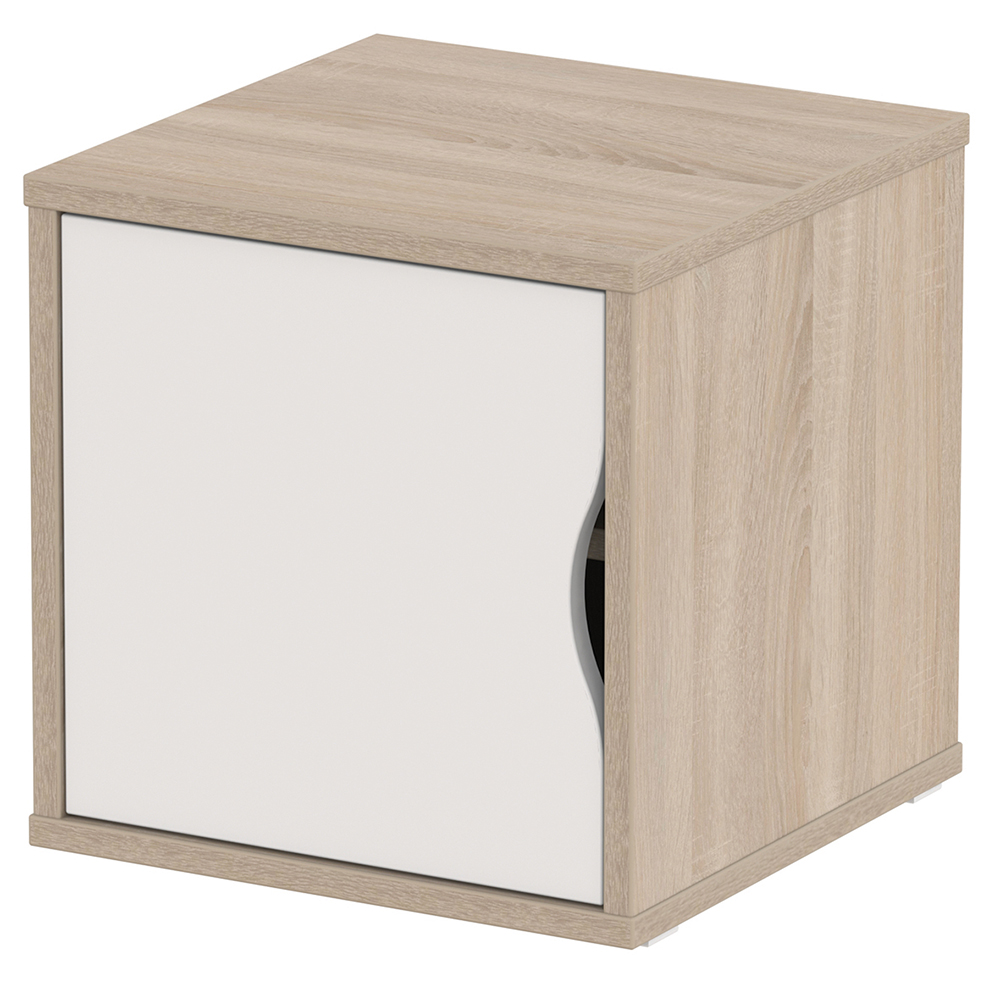 [MO-DLC000086] Chevet HABITAT 1 porte mélaminé - L40xP40xH40 cm