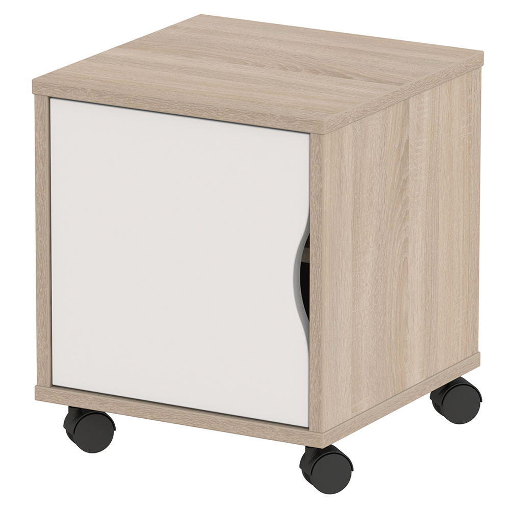 [MO-DLC000089] Chevet HABITAT mobile 1 porte mélaminé - L40xP40xH47cm