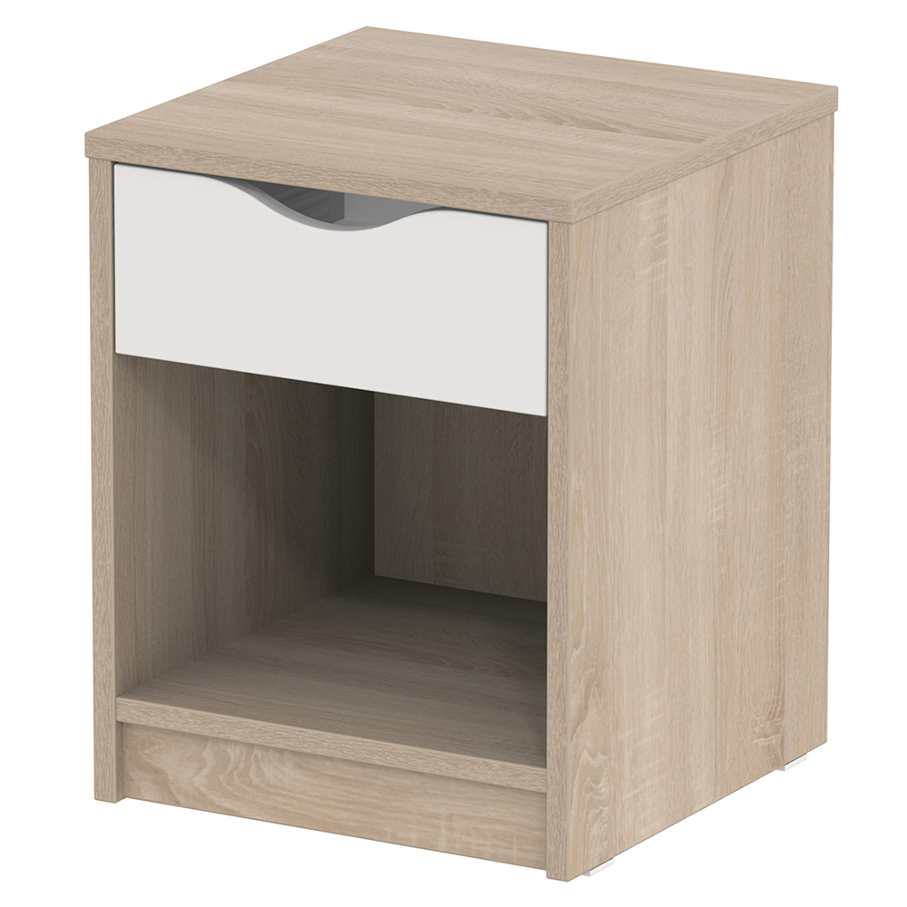 [MO-DLC000091] Chevet HABITAT sur socle 1 niche 1 tiroir - L40xP40xH50 cm