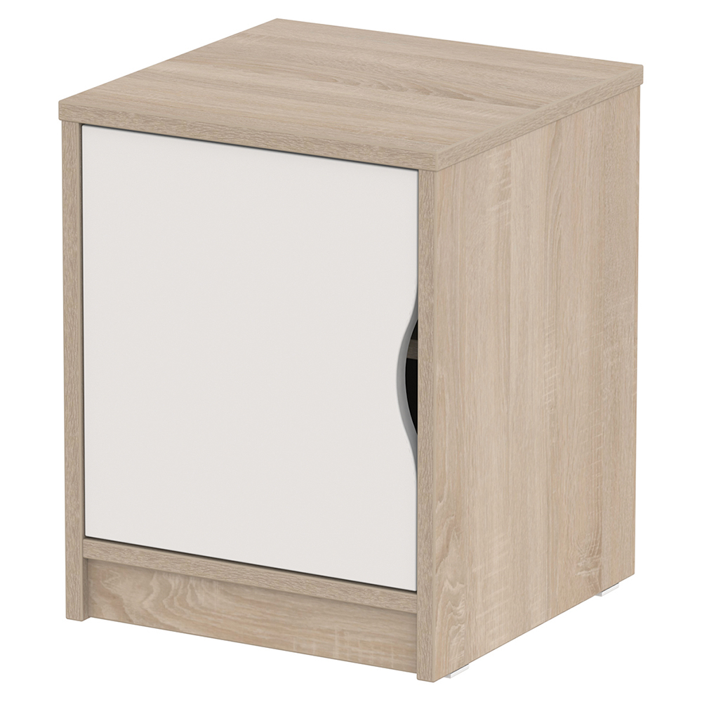 [MO-DLC000092] Chevet HABITAT sur socle 1 porte - L40xP40xH50 cm