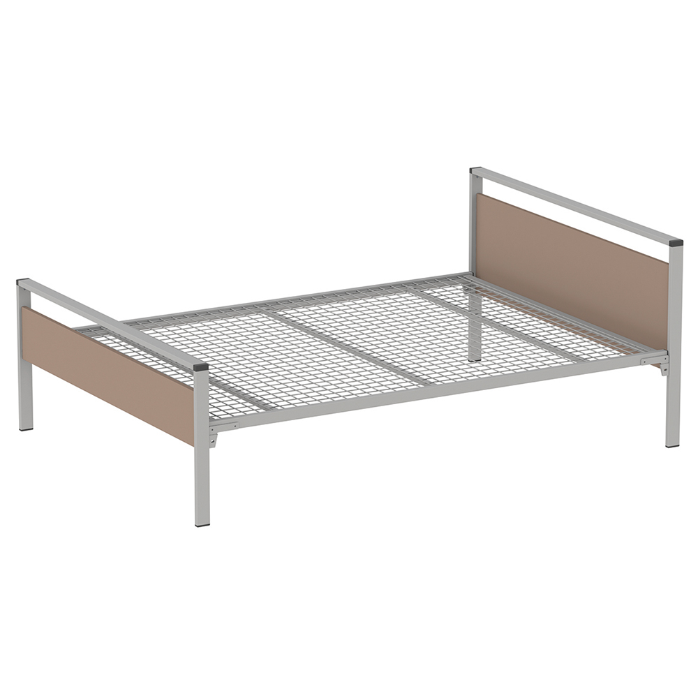 [MO-DLL000667] Lit CUBIK mélaminé piètement époxy - sommier treillis - 140x190 cm