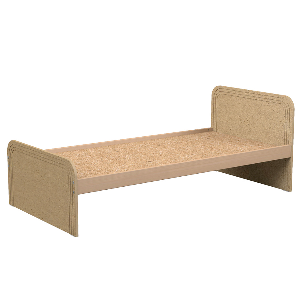 Lit COSMO médium et bois sommier aggloméré H34 cm - 90x210 cm