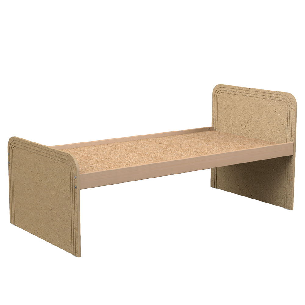 Lit COSMO médium et bois sommier aggloméré H50 cm - 80x200 cm