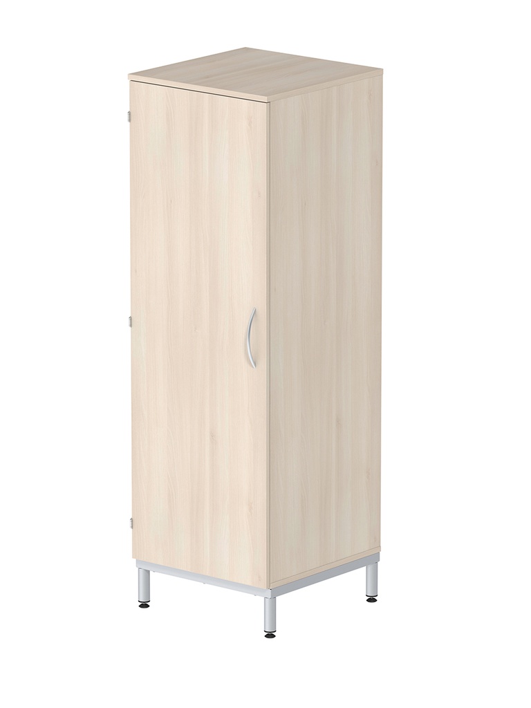 [MO-DRA000000/G] Armoire MÉTIS 1 porte charnière à gauche 1/2 penderie et lingerie mélaminé/époxy - L66xP64xH183 cm