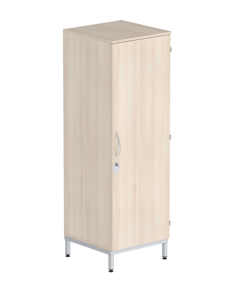 [MO-DRA000002/D] Armoire MÉTIS 1 porte moraillon charnière à droite 1/2 penderie et lingerie mélaminé/époxy - L66xP64xH183 cm