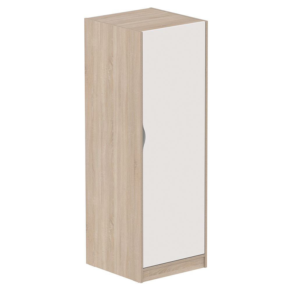 Armoire HABITAT 1 porte charnière à droite tout lingerie mélaminé - L59xP61xH176cm