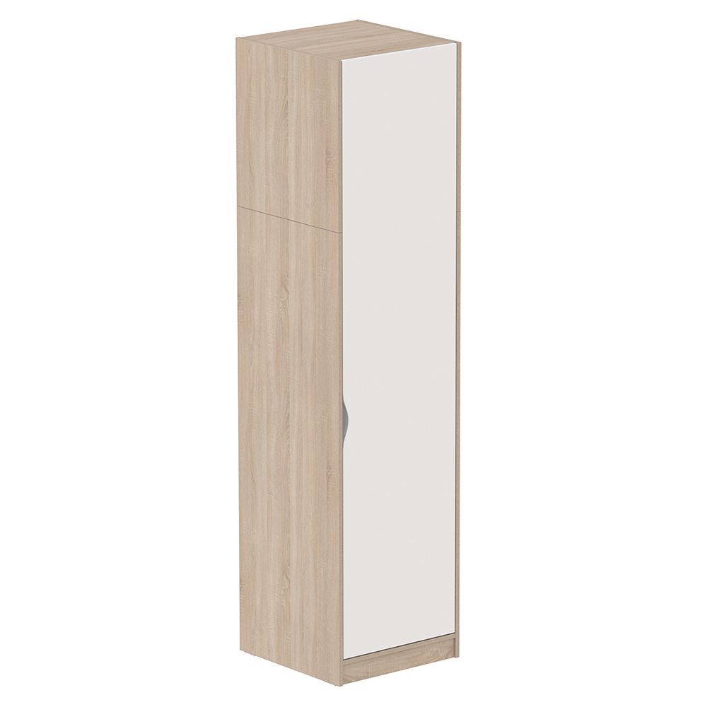 [MO-DRA000197/D] Armoire HABITAT 1 porte charnière à droite tout lingerie mélaminé - L59xP61xH240 cm