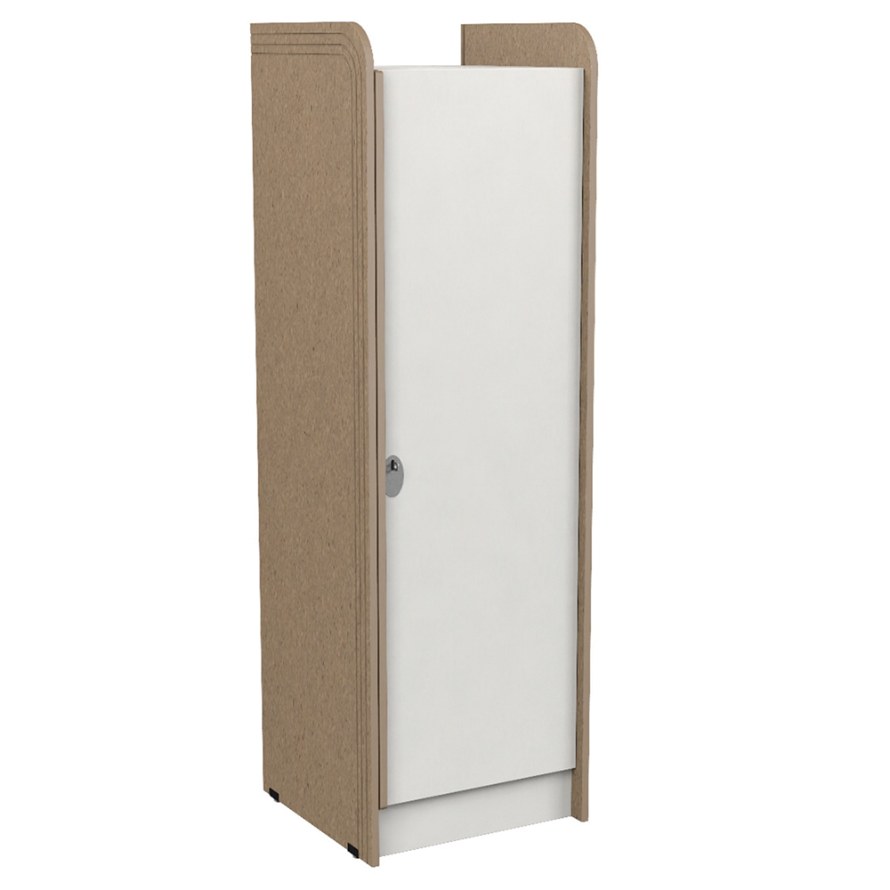 [MO-DRA000643] Armoire COSMO 1 porte moraillon penderie médium et médium - L60xP63,3xH191 cm
