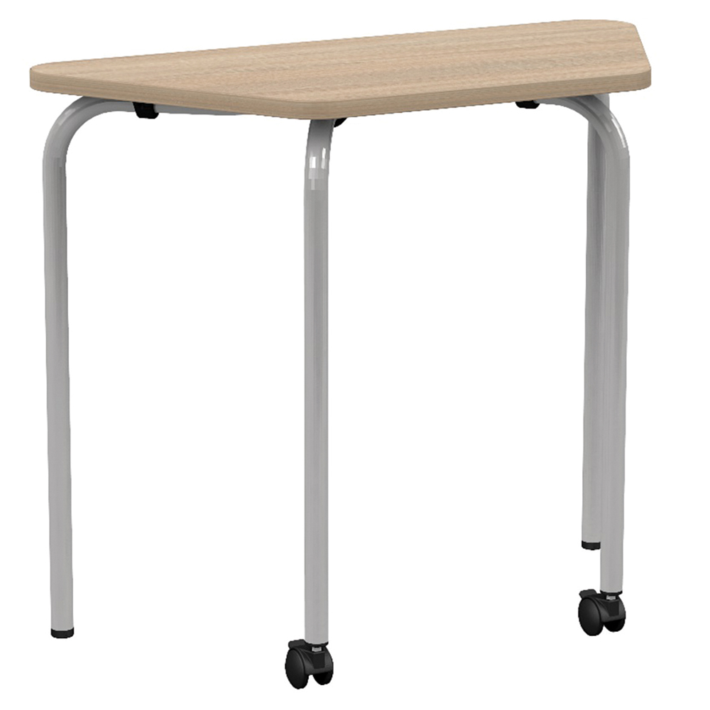 Table CONFIG II mobile plateau ép.24 mm stratifié chant ABS piètement époxy - 90x43 cm - T6