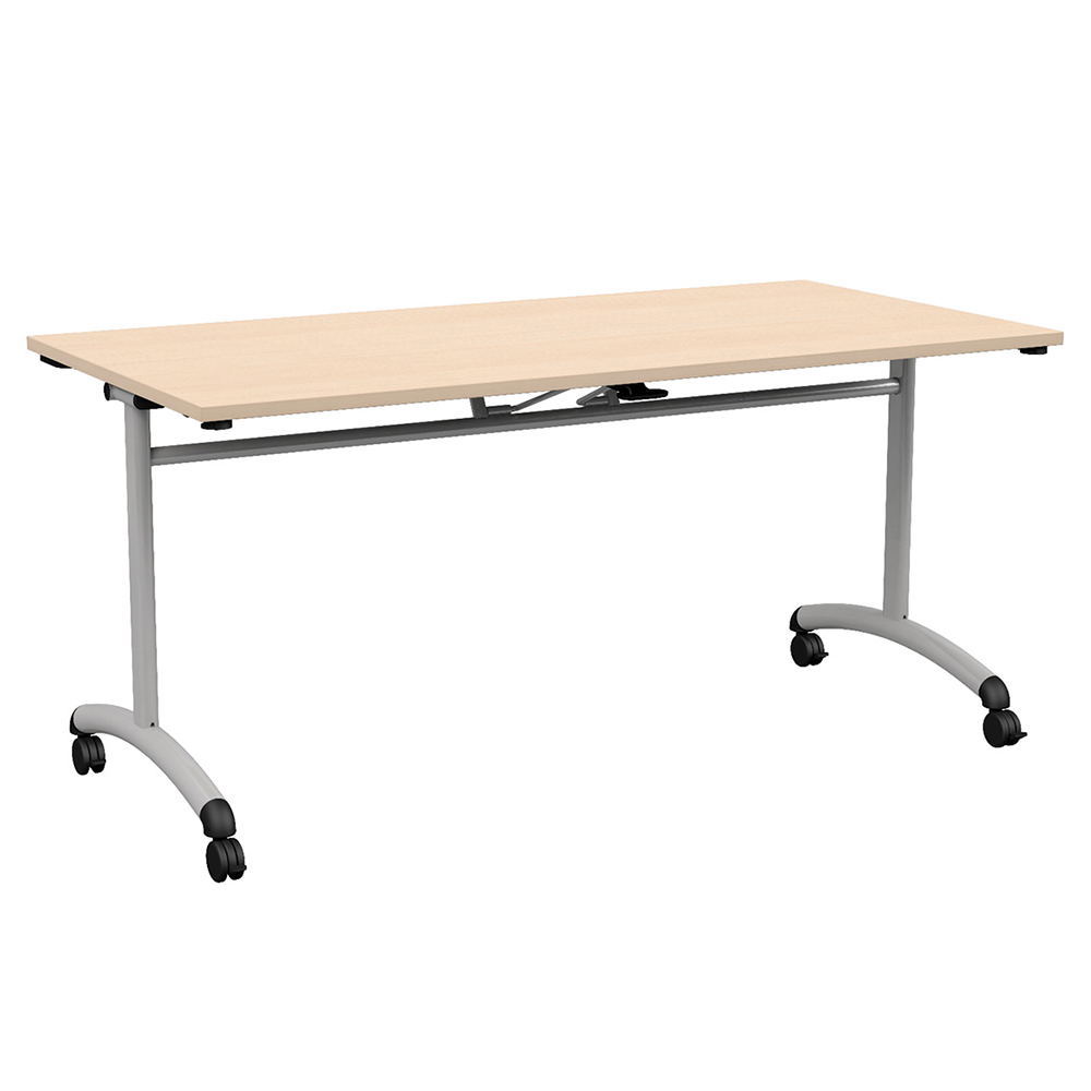 Table MOVE plateau ép.24 mm stratifié chant ABS piètement époxy - 160x80 cm - T6