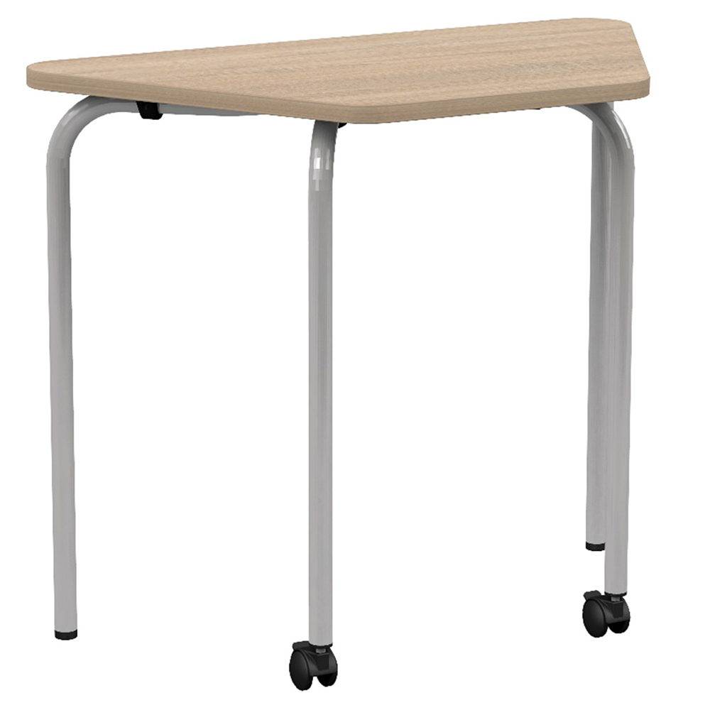 Table CONFIG II mobile plateau ép.24 mm stratifié chant ABS piètement époxy - 90x50 cm - T5