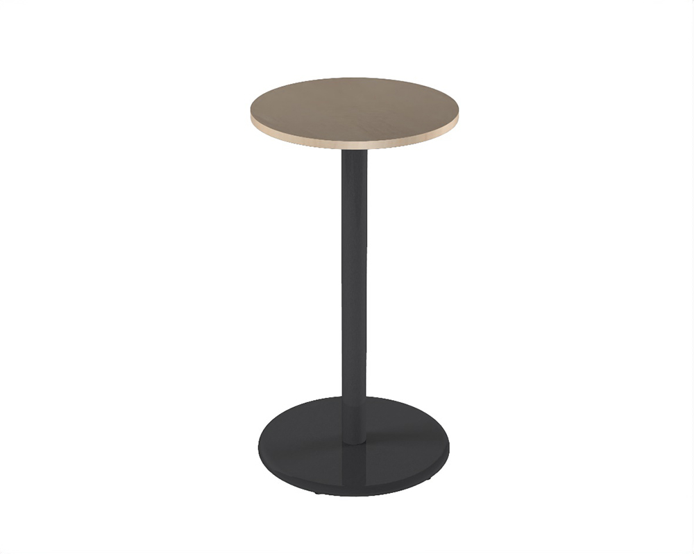 Mange-debout MENORCA plateau ép.24 mm stratifié chant ABS piètement époxy - D70 cm - H110 cm