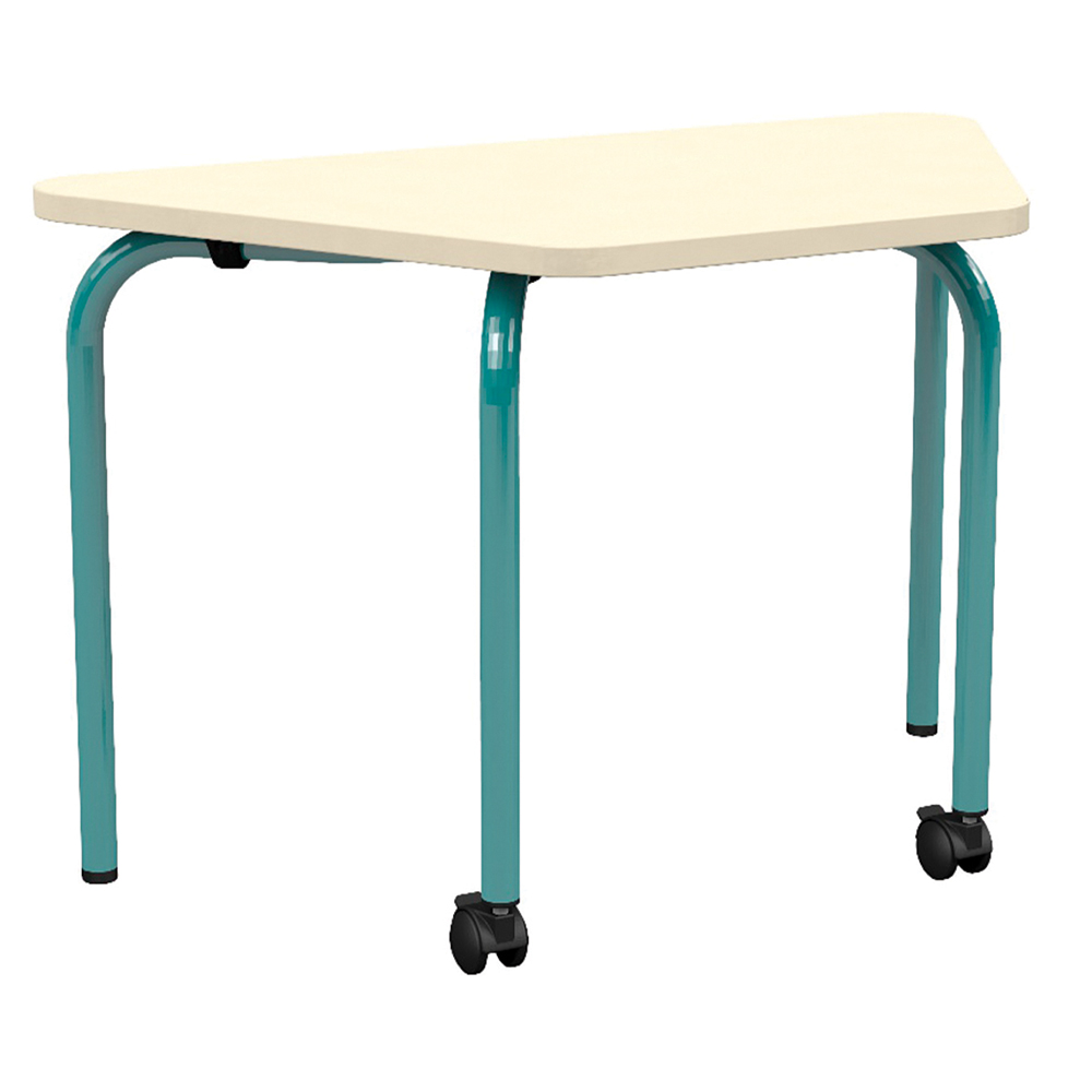 Table CONFIG II mobile plateau ép.24 mm stratifié chant ABS piètement époxy - 90x50 cm - T1