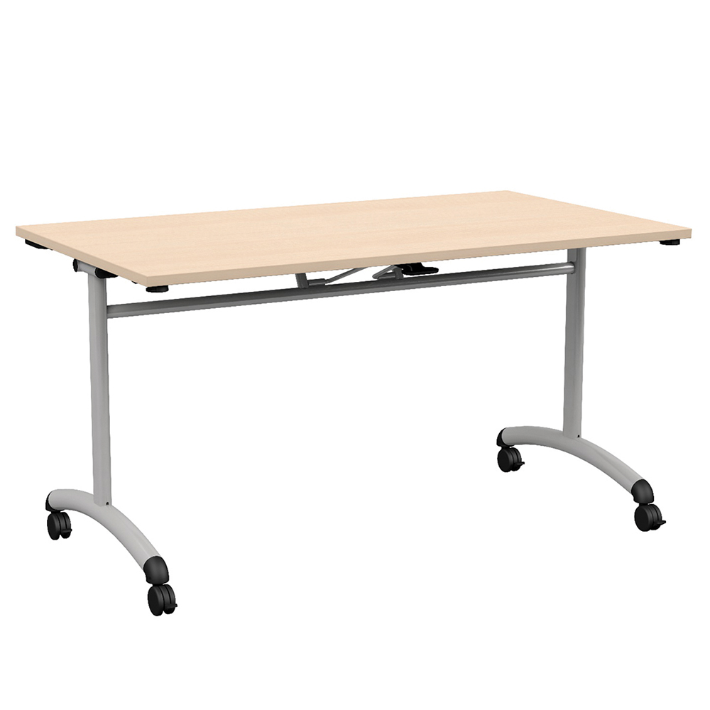 Table MOVE plateau ép.24 mm stratifié chant ABS piètement époxy - 140x70 cm - T6