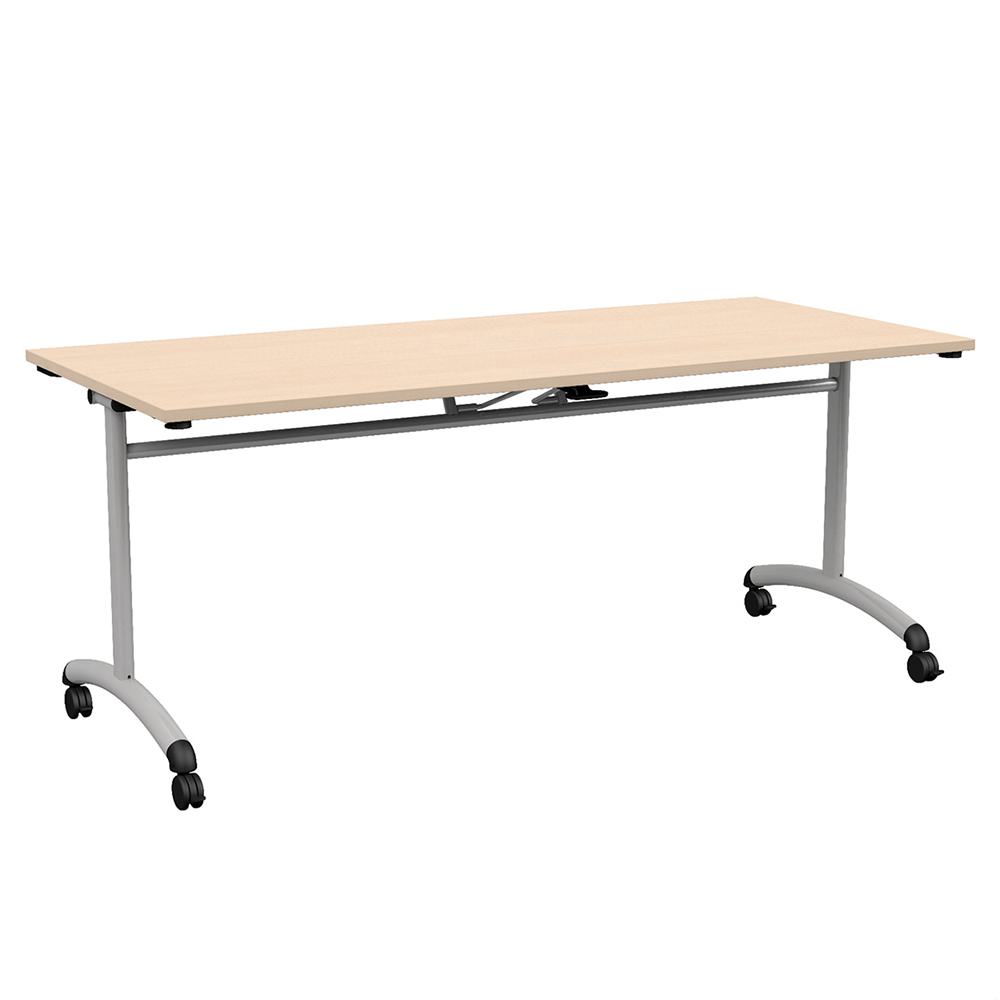 [MO-DTT000246] Table MOVE plateau ép.24 mm stratifié chant ABS piètement époxy - 180x70 cm - T6