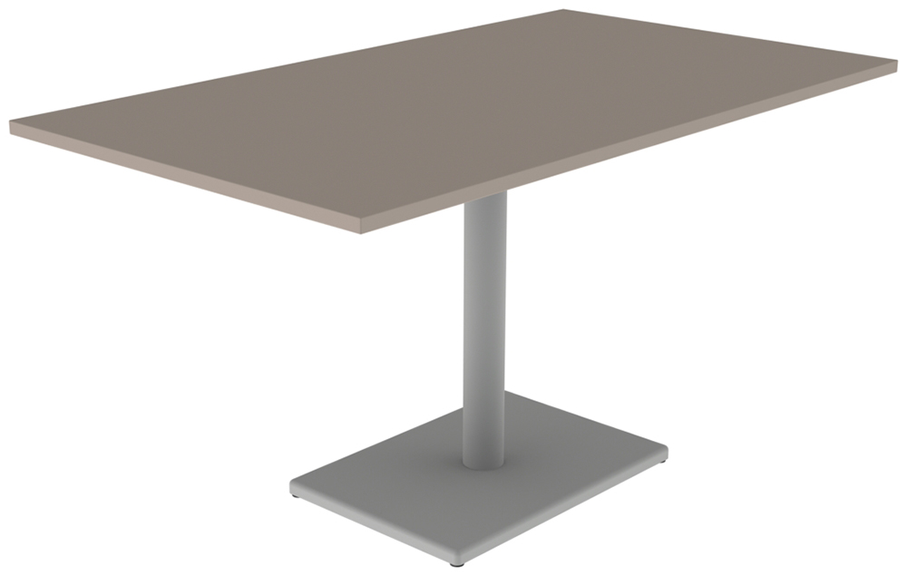 [MO-DTT000349] Table MENORCA plateau ép.24 mm stratifié chant ABS piètement époxy - 140x90 cm - T6