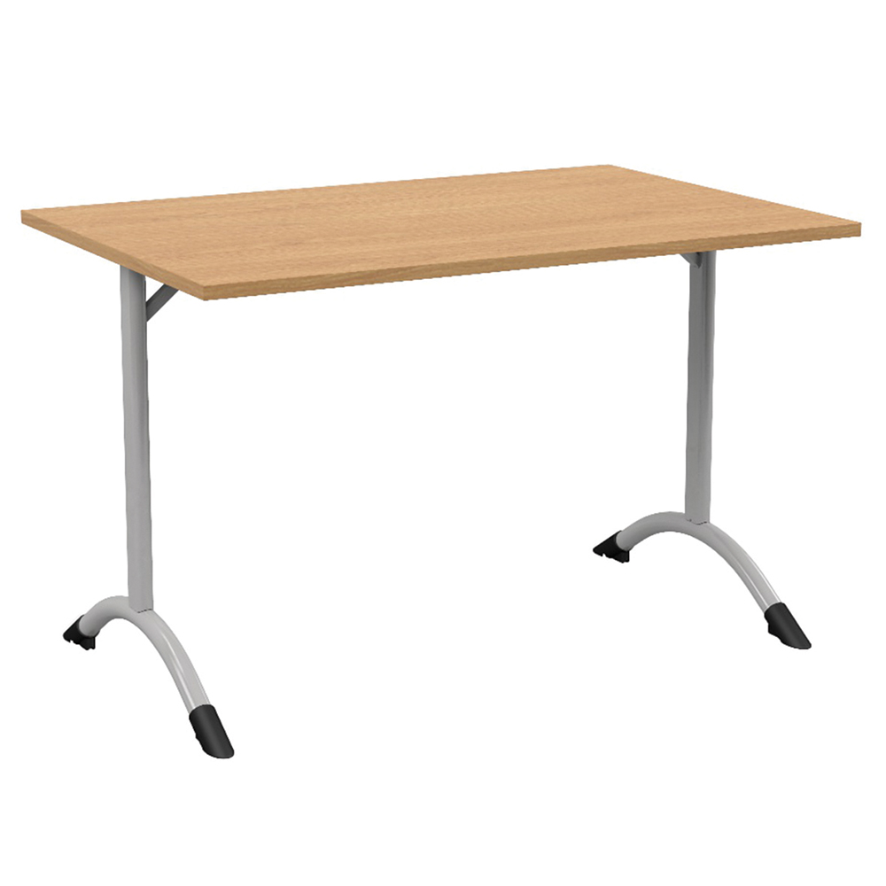 [MO-DTT000494] Table SARA DL plateau ép.24 mm stratifié chant ABS piètement époxy - 120x80 cm - T6