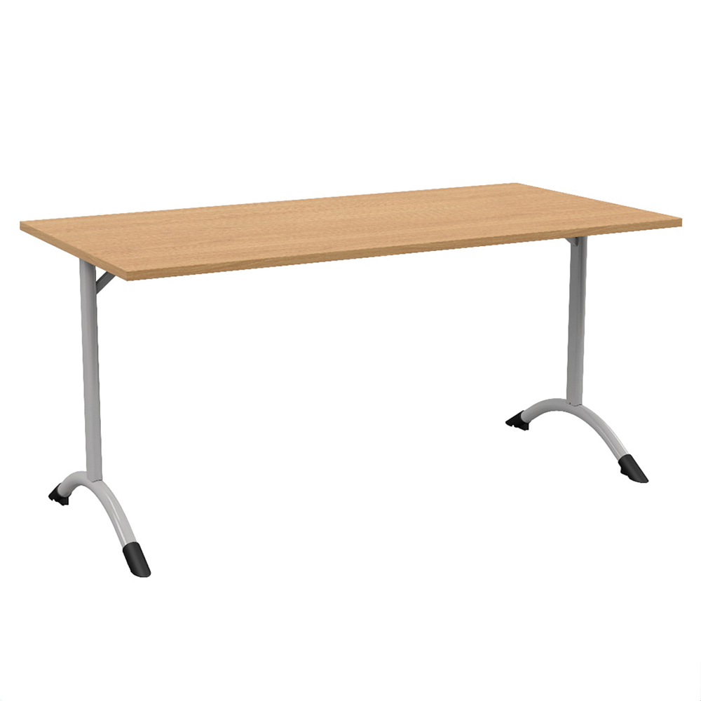 [MO-DTT000498] Table SARA DL plateau ép.24 mm stratifié chant ABS piètement époxy - 160x80 cm - T6