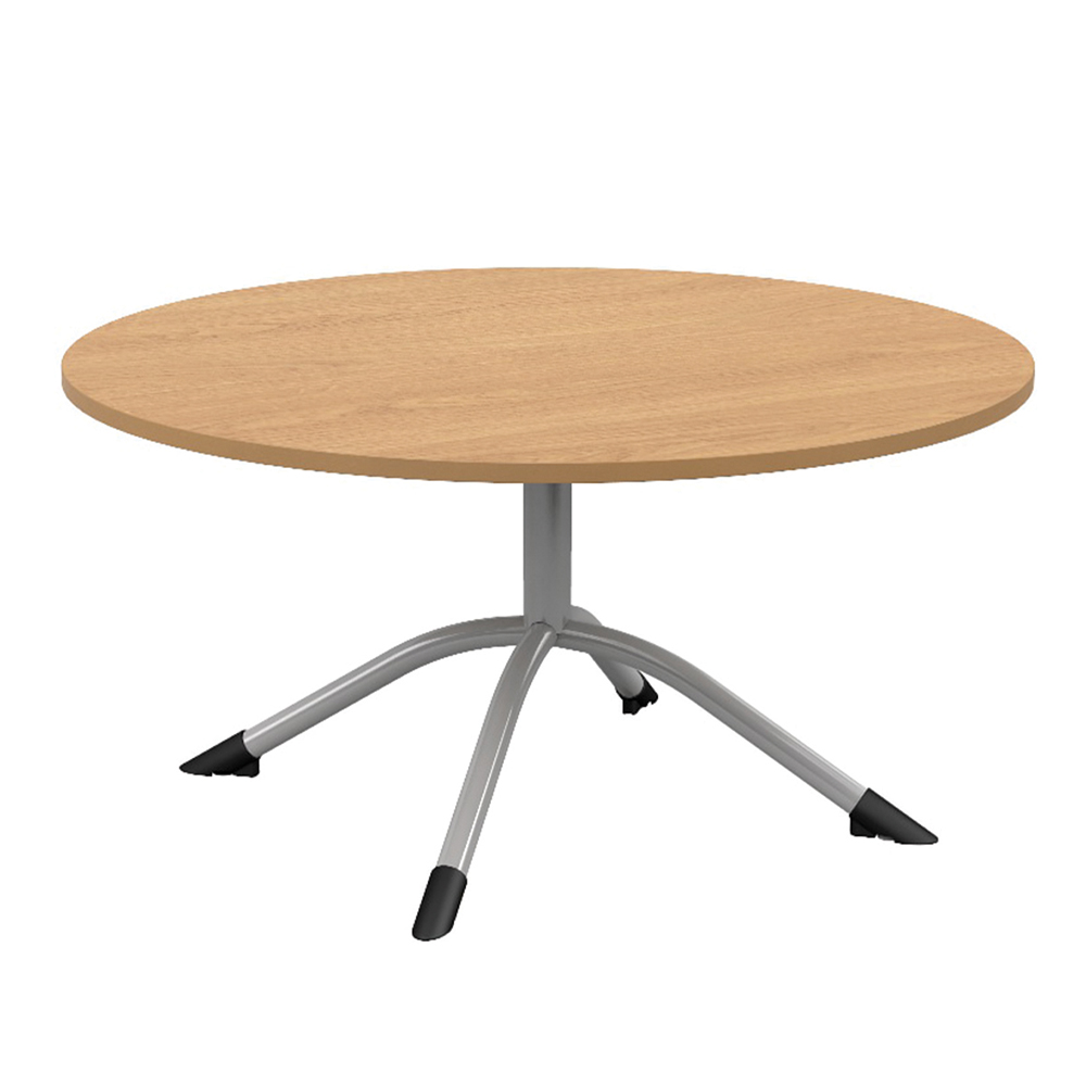 [MO-DTT000503T3] Table SARA plateau ép.24 mm stratifié chant ABS piètement central époxy - D100 cm - T3