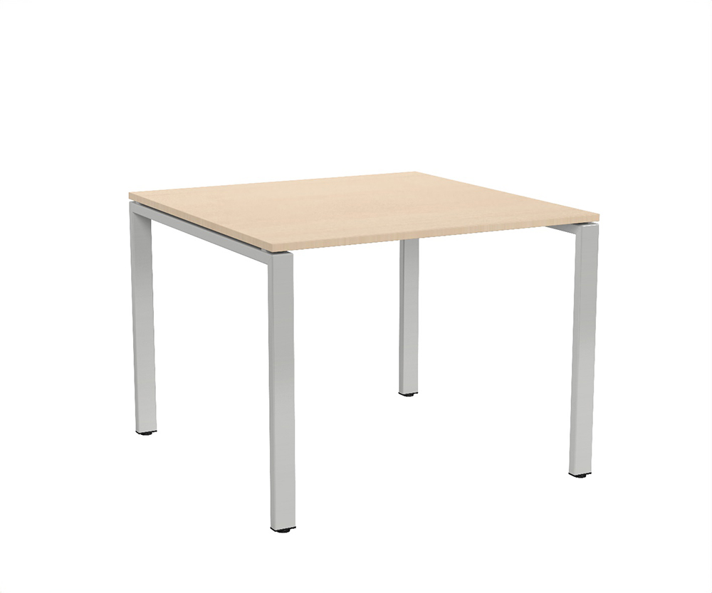 [MO-DTT001149] Table BENCH plateau ép.20,5 mm stratifié chant ABS piètement époxy - 100x100 cm - T6
