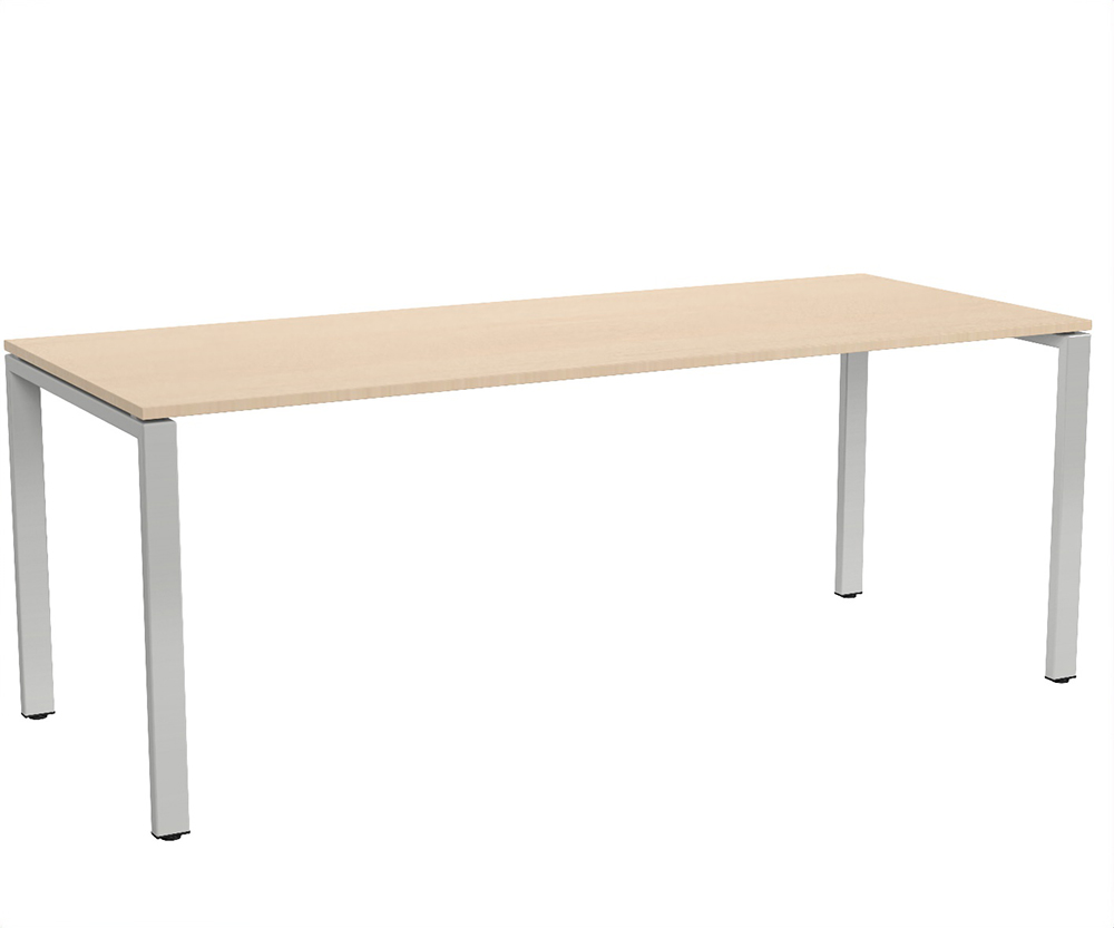 Table BENCH plateau ép.20,5 mm stratifié chant ABS piètement époxy - 200x100 cm - T6