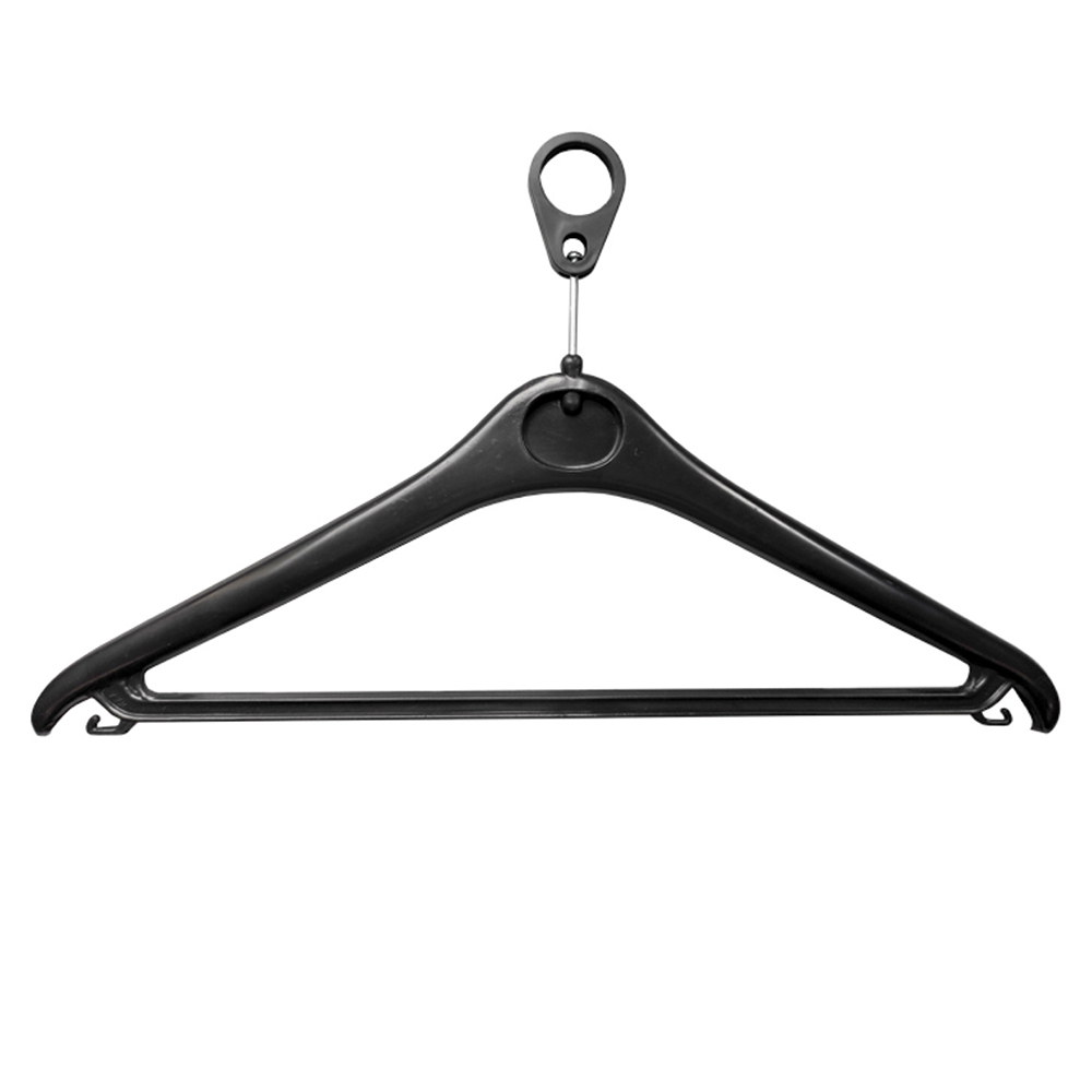 [MO-DWM000055] Lot de 40 cintres anti-vol - L42 cm - Noir