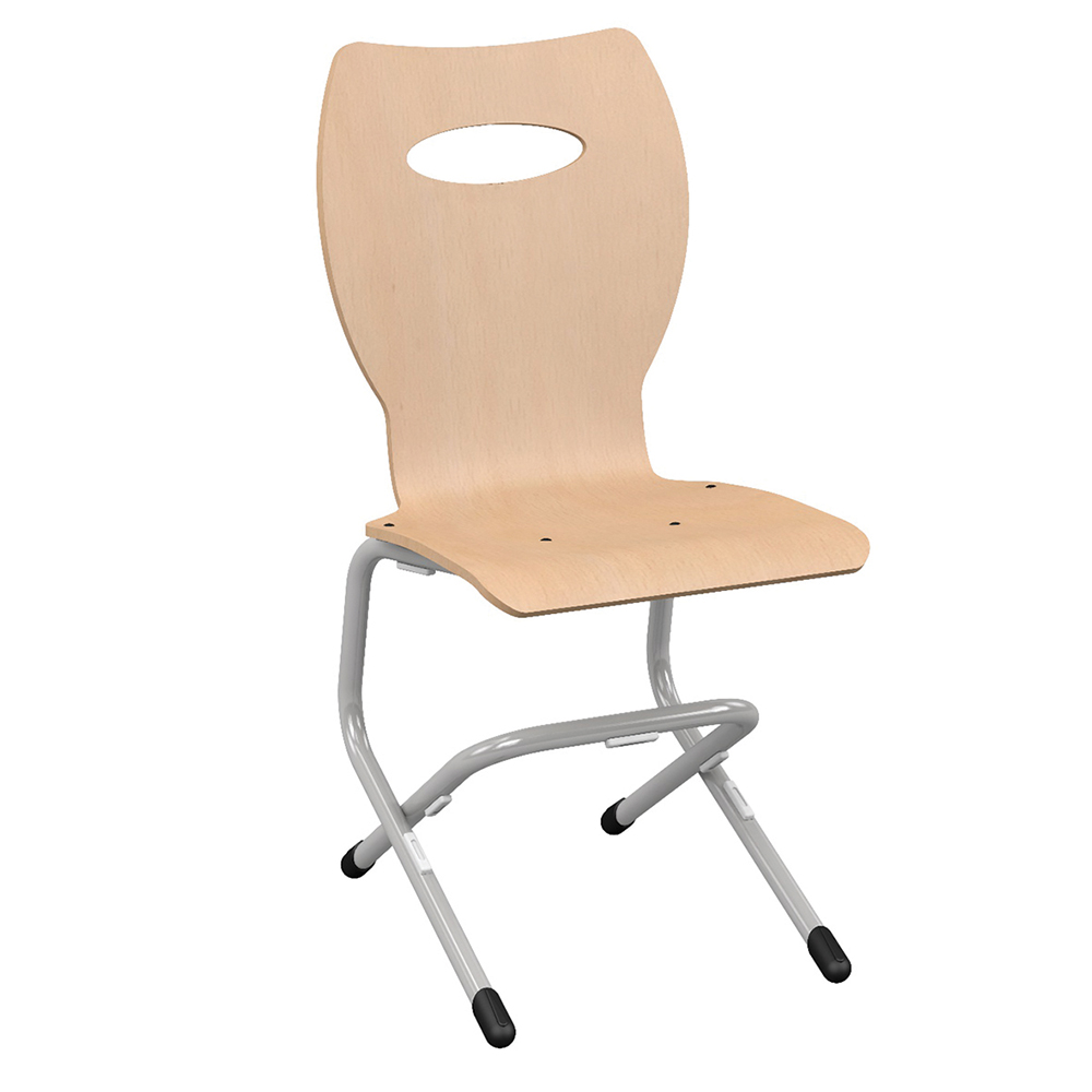 Chaise ÉVA coque C20 Kary bois Blueprotech® piètement époxy - T6