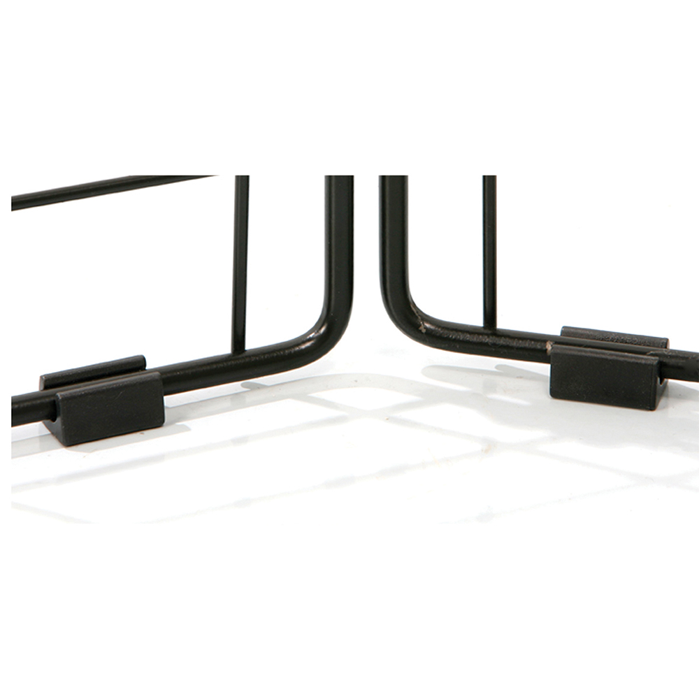 [MO-EKK000229] Lot de 2 patins pour panneau treillis multiusage - Noir
