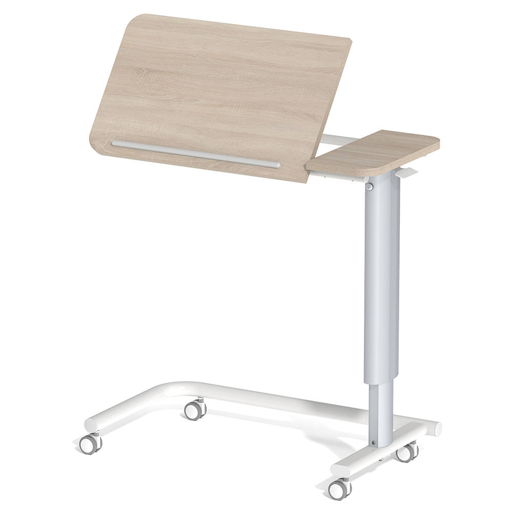 Table ADAP'TABLES mobile plateau inclinable stratifié chant ABS piètement époxy - H70 à 105 cm