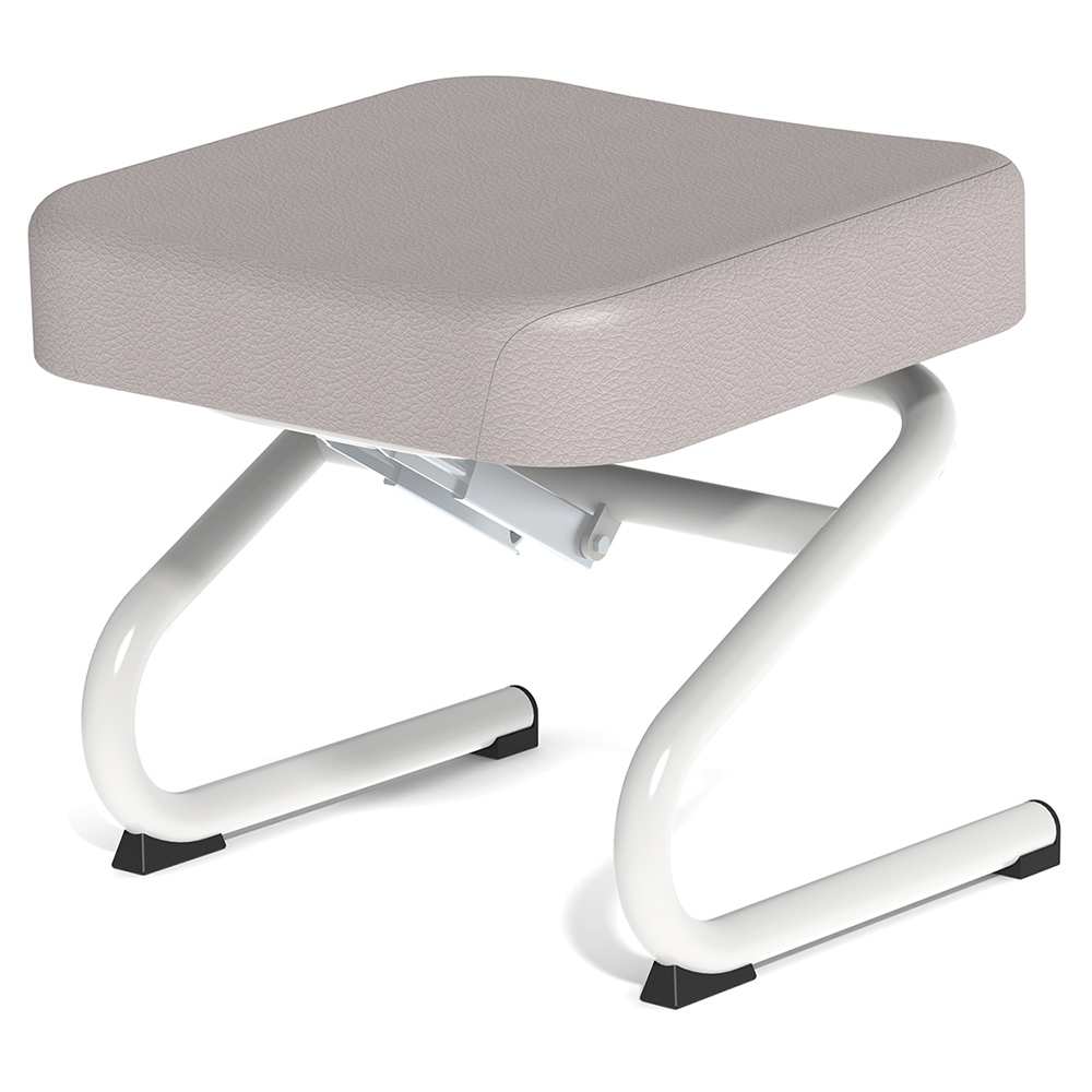 [MO-MVT758] Pouf KOSI WT1400 inclinable tissu enduit - L47xP47xH44 cm - Gris clair RAL 7035